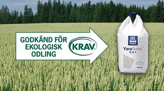 YaraSuna för ekologisk odling
