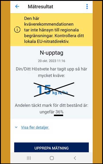 Bild som visar marktäckning i Atfarm