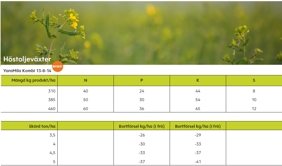 Tabell h&ouml;stoljev&auml;xter